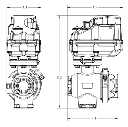 3-Way, Bottom Load Diverter Ball Valves