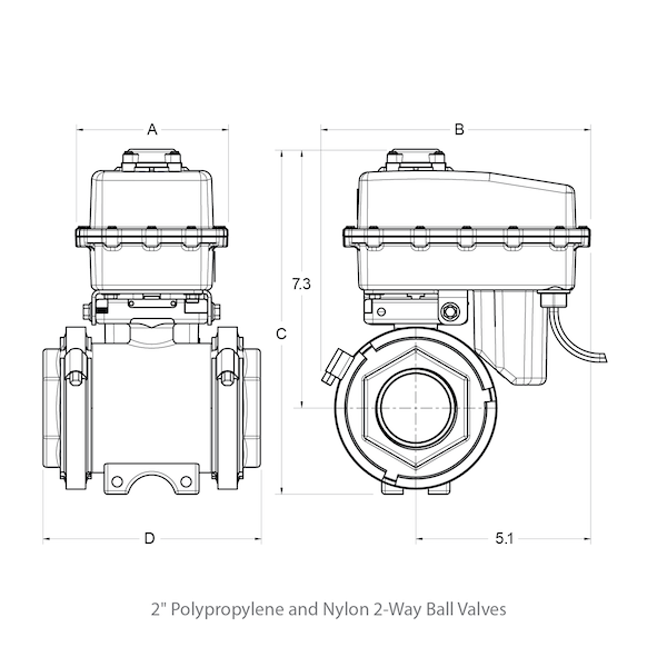 2-Way Motorized Ball Valves